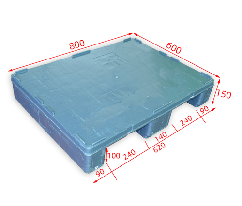 800X600X140 奔驰仓储周转用塑料托盘